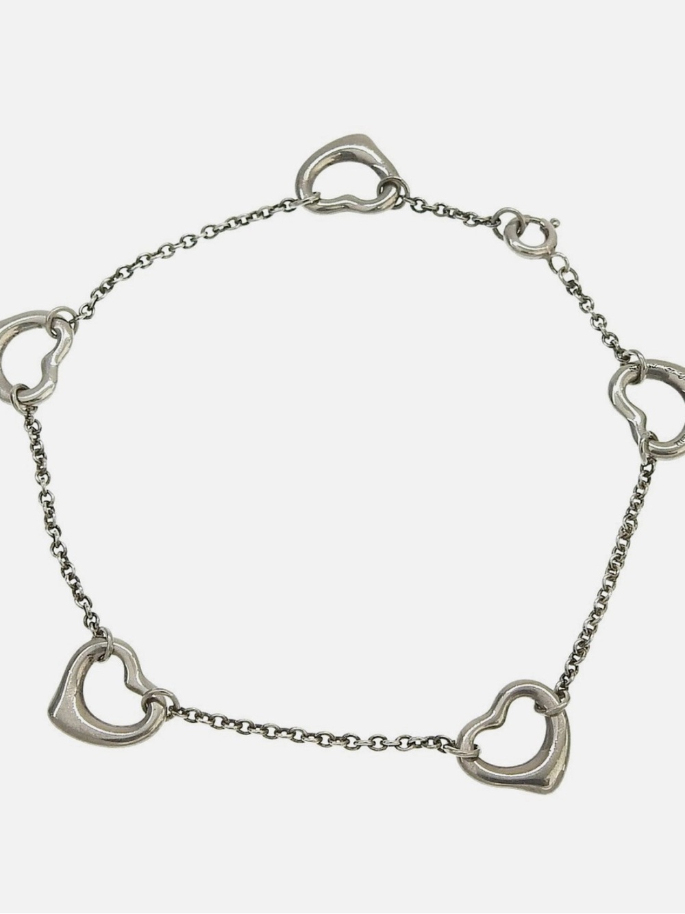 Tiffany & Co. Silver Heart Link Bracelet